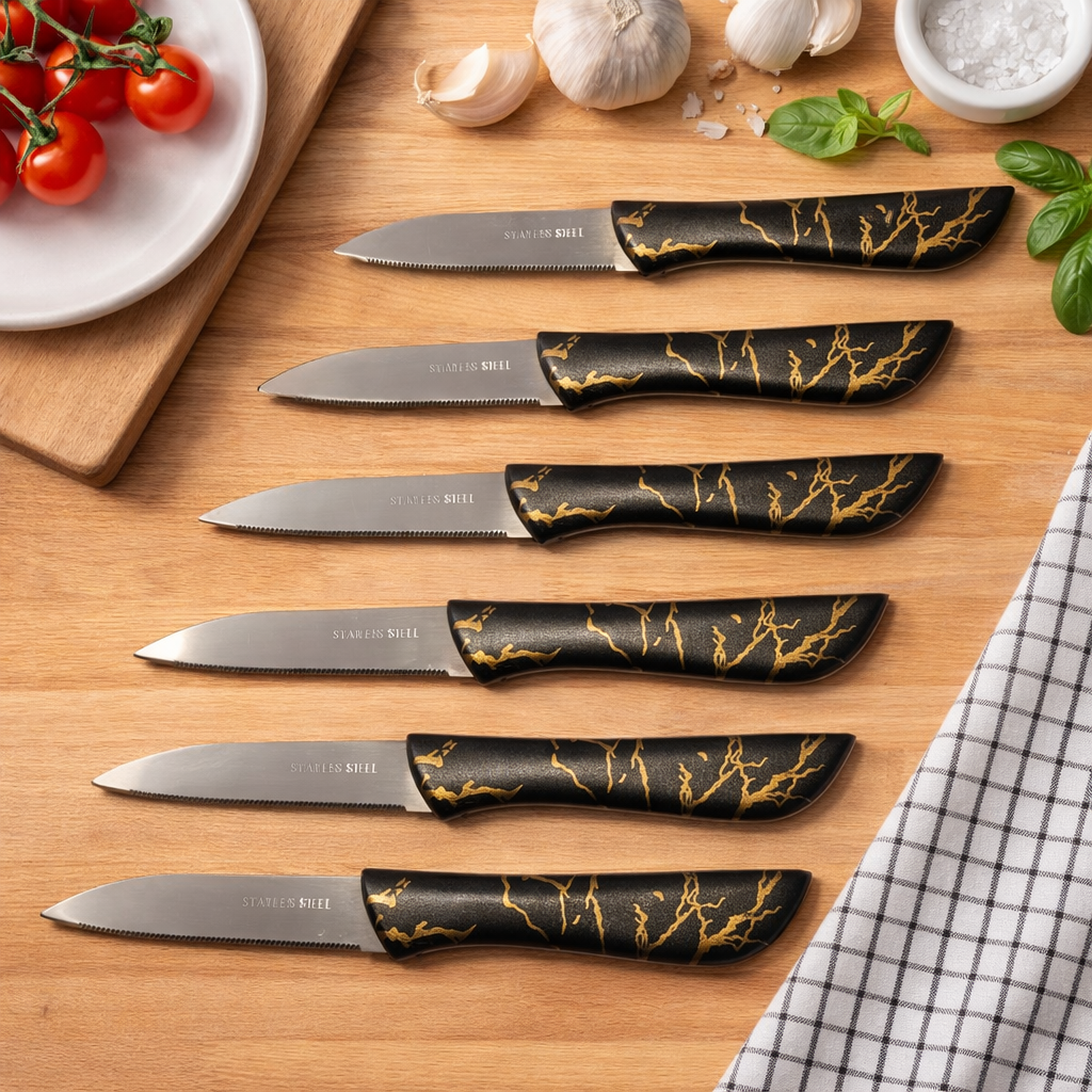 کارد میوه اره ای طرح ماربل