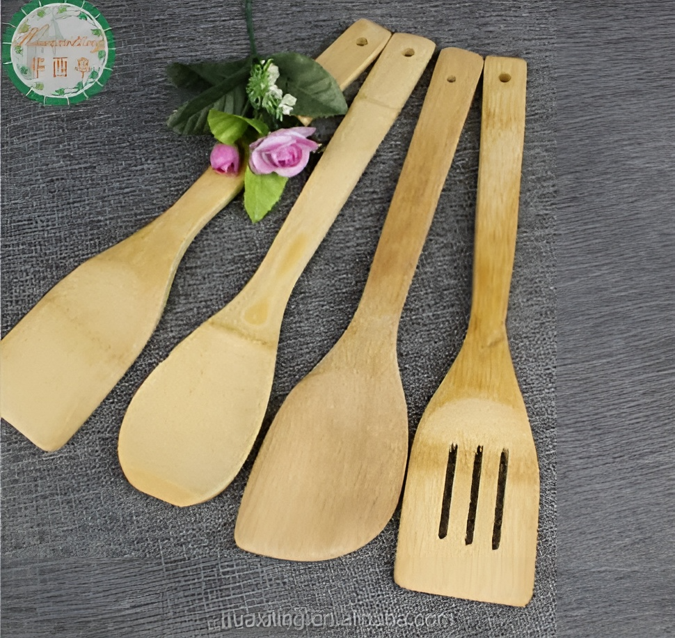 ست قاشق 4 عددی بامبو