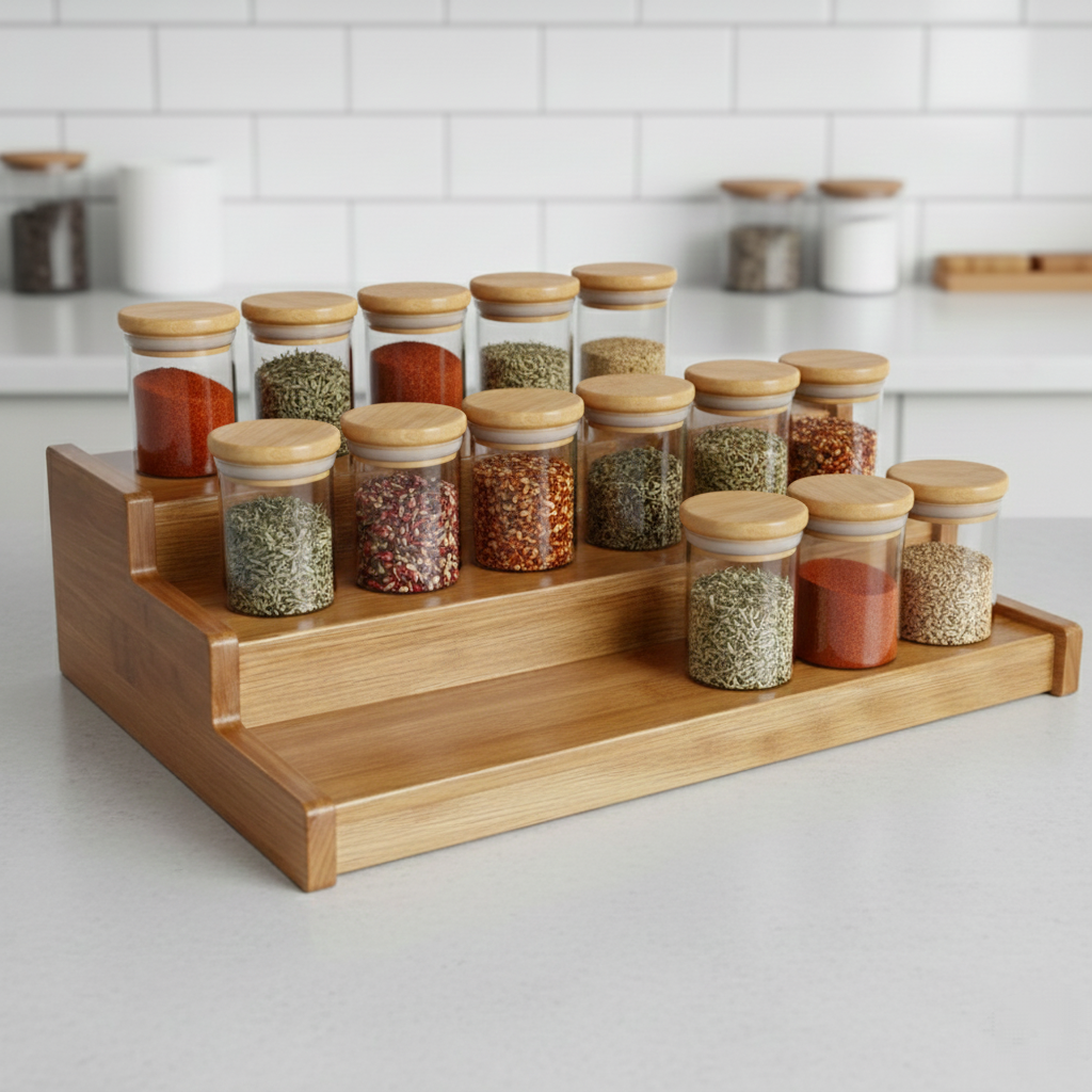 استند سه طبقه بامبو