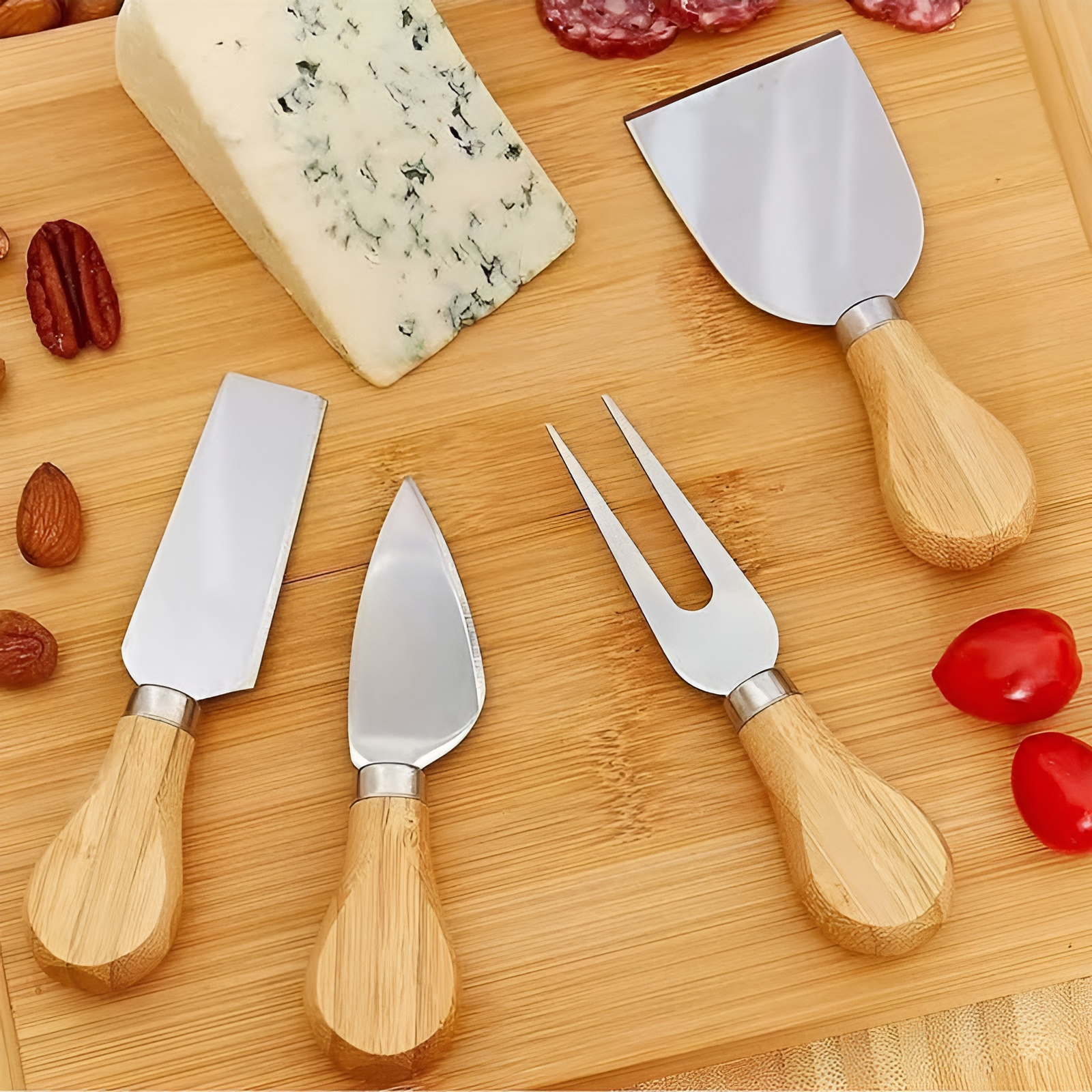 ست ابزار صبحانه خوری دسته بامبو