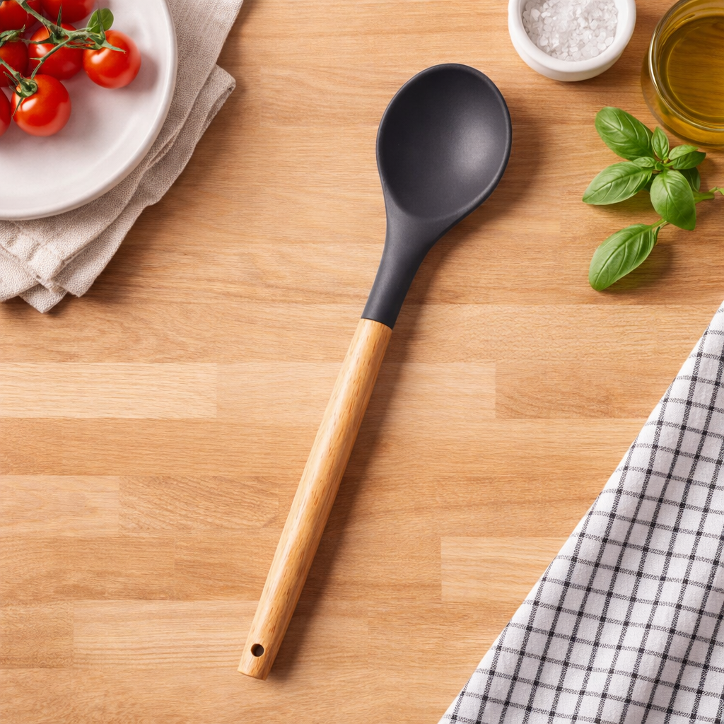 قاشق بزرگ سیلیکونی نسوز