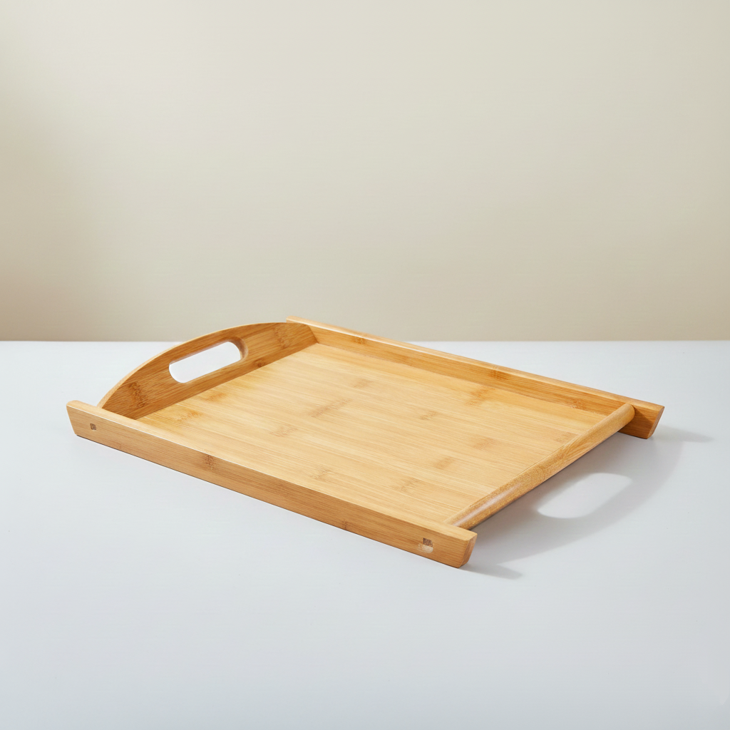 سینی دسته دار بامبو